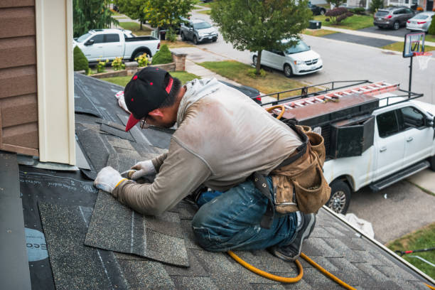 Professional Emergency Roof Repair technician working in Maple Plain, MN